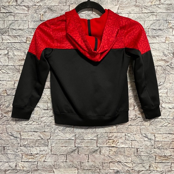 Jordan red and black zip up hoodie - Picture 4 of 6